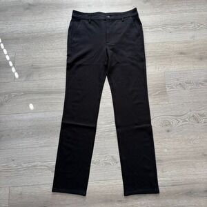 NWT True Classic Mens Black Stretch Slim Fit Flat Front Chino Pants Size 32x32